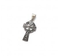 PE001594 Sterling Silver Pendant Celtic Cross Genuine Solid Hallmarked 925 Handmade